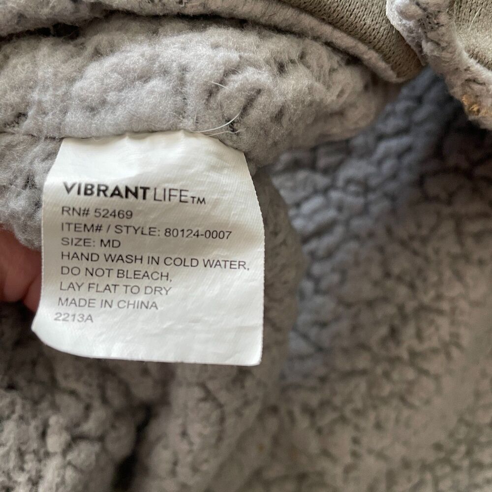 Vibrant Life Dog M Sherpa Lined Sweater with Hoodie - Picture 3 of 9